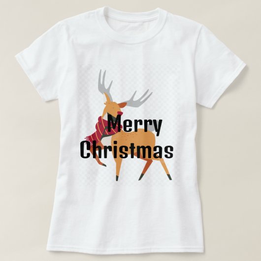 クリスマスをテーマにした女の子のためのTシャツ：Tシャツ Tシャツ (デザイン正面)