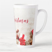 クリスマスをテーマにした木素朴板のアイテム カフェラテマグ (右)