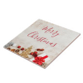 クリスマスをテーマにした木素朴板のアイテム タイル (側面)