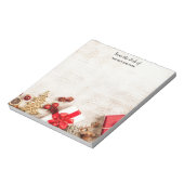 クリスマスをテーマにした木素朴板のアイテム ノートパッド (回転)