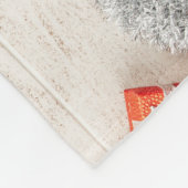 クリスマスをテーマにした木素朴板のアイテム フリースブランケット