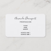 クリスマスをテーマにした木素朴板のアイテム 名刺 (裏面)