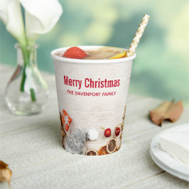 クリスマスをテーマにした木素朴板のアイテム 紙コップ