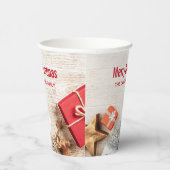 クリスマスをテーマにした木素朴板のアイテム 紙コップ (右)