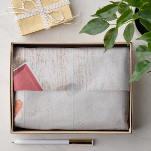 クリスマスをテーマにした木素朴板のアイテム 薄葉紙 (ギフト)