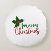 クリスマスをテーマにした枕 ラウンドクッション (正面)