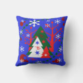 クリスマスをテーマにした枕 – 美しいギフトワレス クッション (裏面)