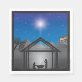 クリスマスをテーマにした紙ナプキンス、スタンダードランチョン スタンダードランチョンナプキン (正面)