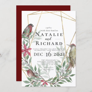 クリスマスをテーマにした結婚式招待状 招待状