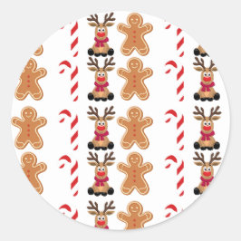 クリスマスをテーマ ラウンドシール