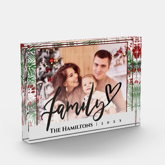 クリスマスをテーマ | 家族 | フォトブロック (左)
