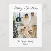 クリスマスをパーソナライズおもしろいする ポストカード (正面)