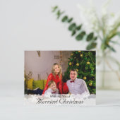 クリスマスをメリー祈る ポストカード (スタンド正面)