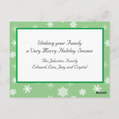 クリスマスをメリー祈る ポストカード (裏面)