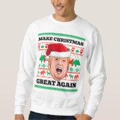 クリスマスを作り直す切り株のクリスマスセ素晴らしーター スウェットシャツ (正面)