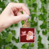 クリスマスを信じることを止めないで下さい キーホルダー (手)