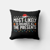 クリスマスを全て整理する可能性が最も高いプレゼント クッション (正面)