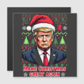 クリスマスを再び偉大に トランプのダサいクリスマススウェーター (正面/裏面)