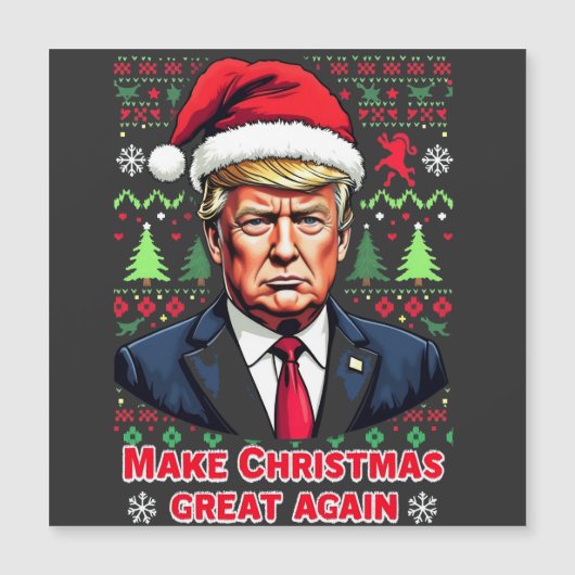 クリスマスを再び偉大に トランプのダサいクリスマススウェーター (正面)