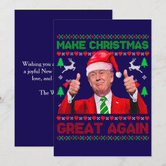 クリスマスを再び偉大に トランプ クリスマスカード