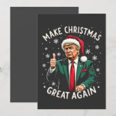 クリスマスを再び偉大に トランプ クリスマス ウェア セーブザデート (正面/裏面)