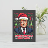 クリスマスを再び偉大に トランプ クリスマス スウェーター 招待状 (スタンド正面)