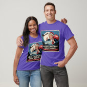 クリスマスを再び偉大に ビンテージ トランプ クリスマス Tシャツ (ユニセックス)