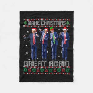 クリスマスを再び偉大に ユガリースウェット トロンプ ダン フリースブランケット