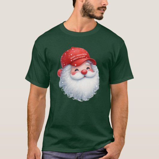クリスマスを再び偉大に GOP サンタ Tシャツ (正面)