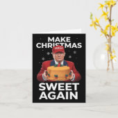 クリスマスを再び甘く切り詰めるクリスマスプレゼントM カード (黄色い花)