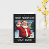 クリスマスを再素晴らしび醜いクリスマスにする カード (黄色い花)