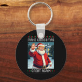 クリスマスを再素晴らしび醜いクリスマスにする キーホルダー (正面)