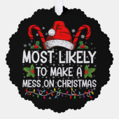 クリスマスを台無しにしそうである オーナメントカード (正面)