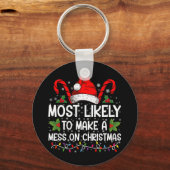 クリスマスを台無しにしそうである キーホルダー (正面)