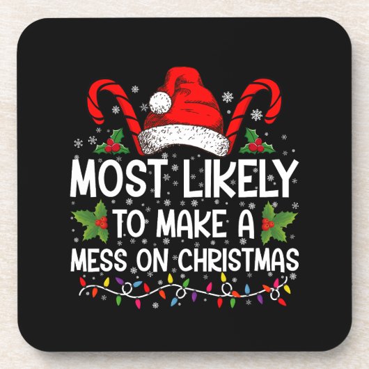 クリスマスを台無しにしそうである コースター (正面)