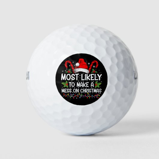 クリスマスを台無しにしそうである ゴルフボール (正面)