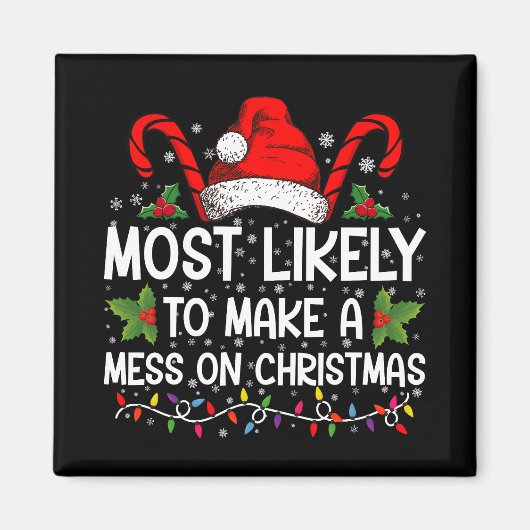 クリスマスを台無しにしそうである マグネット (正面)