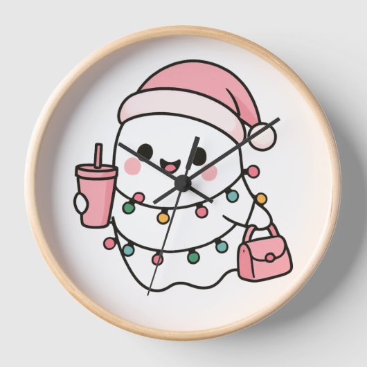 クリスマスを台無しにするにはかわいい 壁時計 (正面)