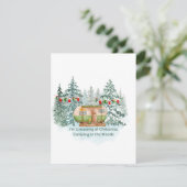 クリスマスを夢見て　木々に囲まれたキャンプ シーズンカード (スタンド正面)