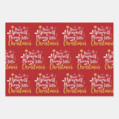 クリスマスを少しメリーお楽しみください ラッピングペーパーシート (正面3)