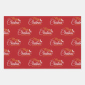 クリスマスを少しメリーお楽しみください ラッピングペーパーシート (正面)