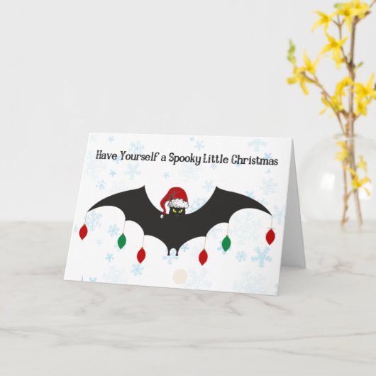 クリスマスを少し不気味召し上がれ カード (黄色い花)