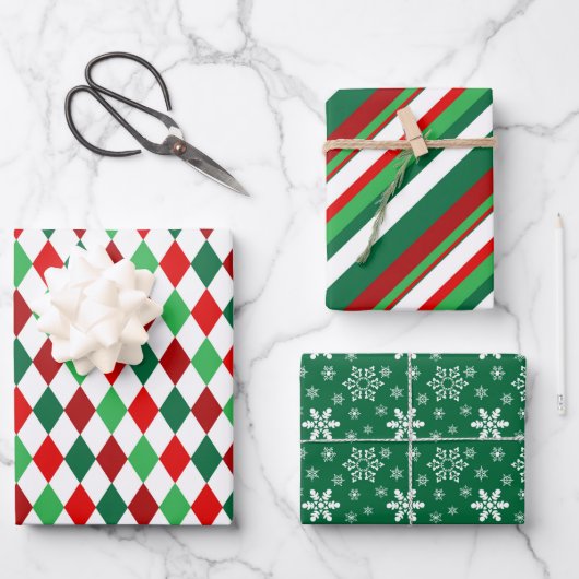 クリスマスを彩ろう  ラッピングペーパーシート (正面)