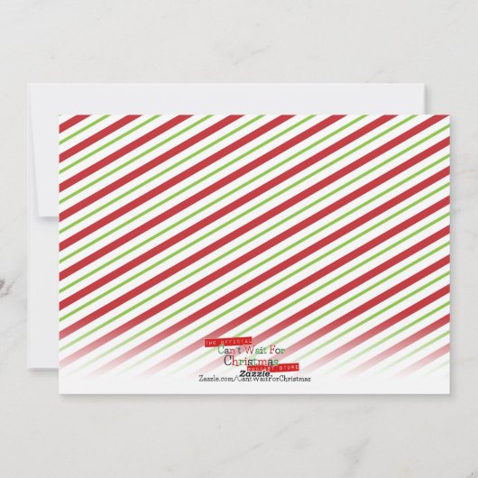 クリスマスを待つのが待ち遠しい - 雪の結晶の写真カード シーズンカード (裏面)