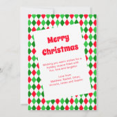 クリスマスを思い出すアーガイルための年の写真 (裏面)