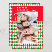 クリスマスを思い出すアーガイルための年の写真 (正面/裏面)