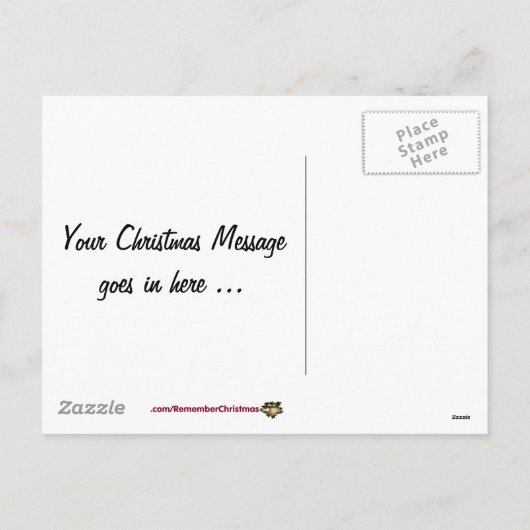 クリスマスを思い出す シーズンポストカード (裏面)