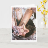 クリスマスを思い出す**年の時** カード (黄色い花)