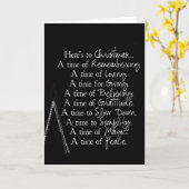 クリスマスを思い出す**年の時** カード (黄色い花)