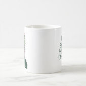 クリスマスを愛するただの女の子美しい コーヒーマグカップ (中央)